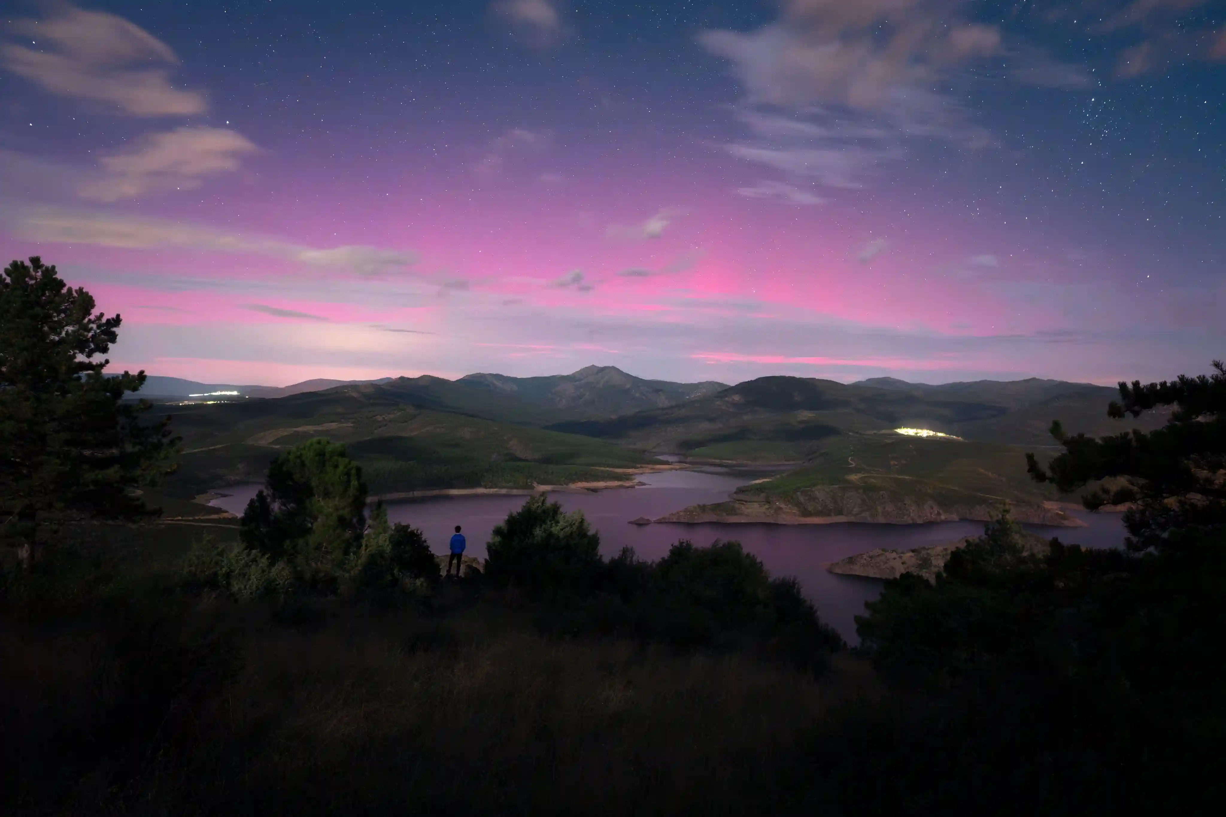 Embalse del Atazar en Madrid, España